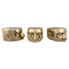 Character Brass Statue, Set of 3