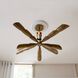 Morgan 8 Light 43.5 inch Vintage Brass Semi Flush Mount Ceiling Light