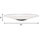 Alpine LED 21 inch Satin Nickel Flush Mount Ceiling Light