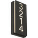 Numero Braille 4.75 inch Black ADA Wall Sconce Wall Light