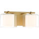 Seville 2 Light 14.5 inch Legacy Brass Vanity Wall Light