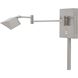 George's Reading Room 5 inch 8.00 watt Brushed Nickel Swing Arm Wall Lamp Wall Light, Pharmacy