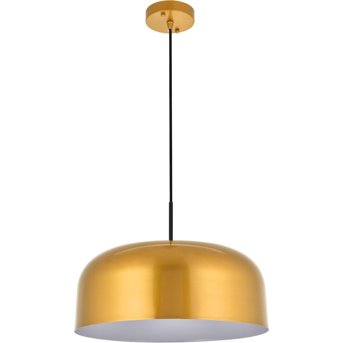 Etude 1 Light 16.5 inch Satin Gold Pendant Ceiling Light