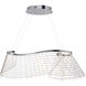 Tartan LED 32 inch Polished Chrome Linear Pendant Ceiling Light