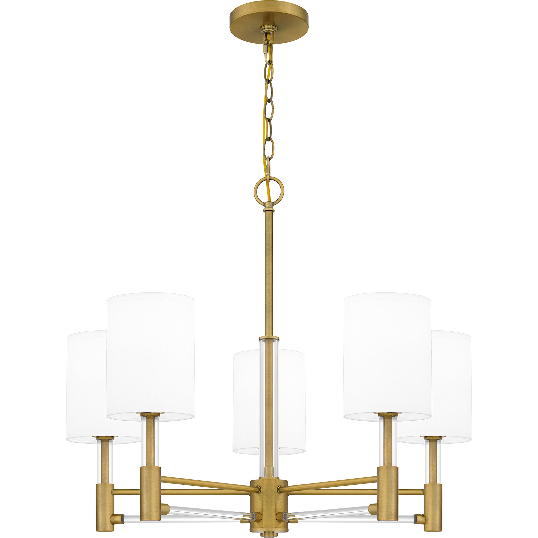 Gretchen 5 Light 26 inch Aged Brass Chandelier Ceiling Light