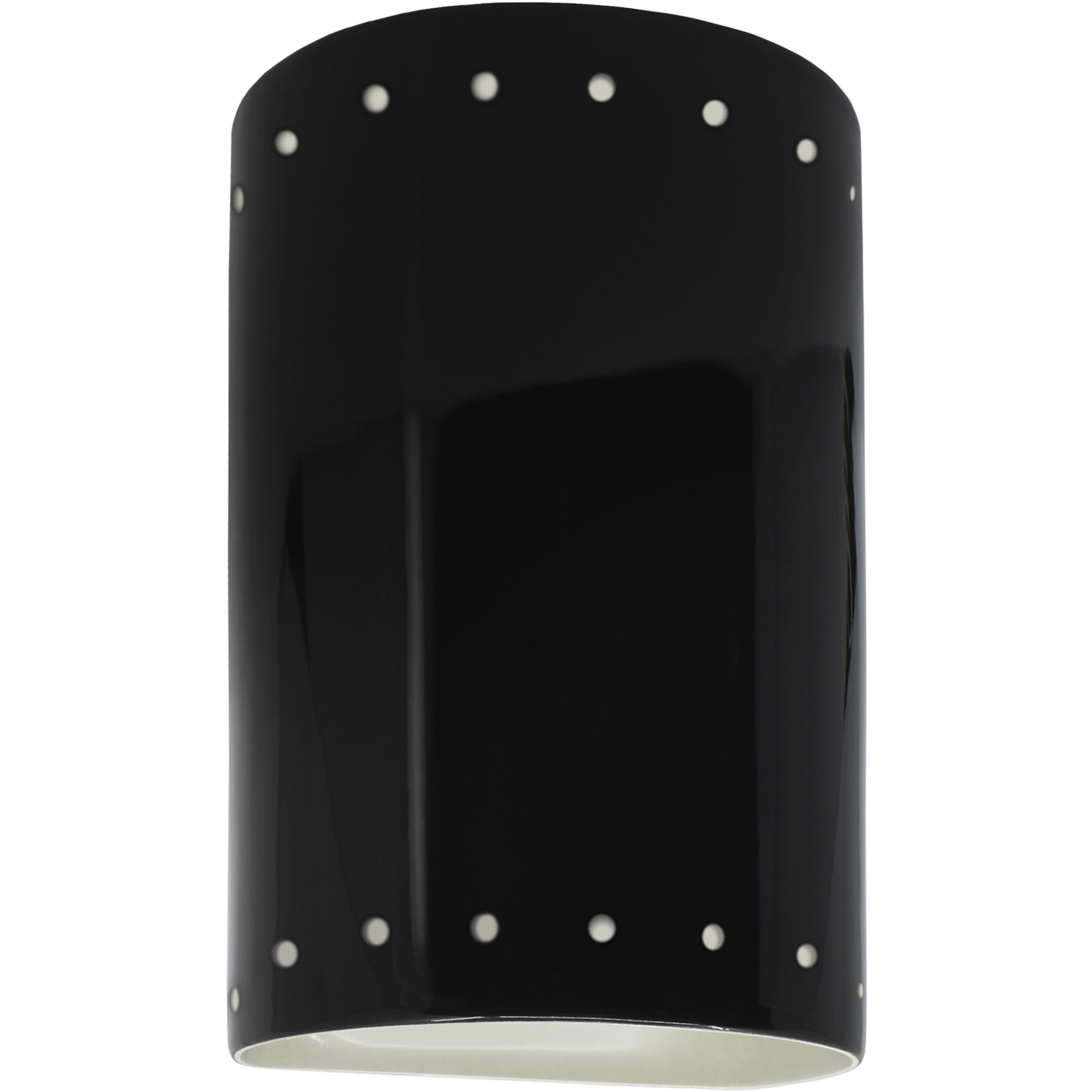 Ambiance Collection LED 9.5 inch Gloss Black/Matte White Outdoor Wall Sconce
