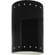 Ambiance Collection LED 9.5 inch Gloss Black/Matte White Outdoor Wall Sconce