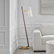 AERIN Katia 56.75 inch 15.00 watt Mahogany and Hand-Rubbed Antique Brass Floor Lamp Portable Light