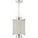 Nottingham 1 Light 9 inch Brushed Nickel Outdoor Pendant Lantern