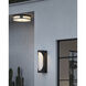 Swale LED 17.5 inch Black Outdoor Flush Mount
