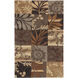 Cosmopolitan 90 X 60 inch Charcoal/Black/Brown/Dark Brown/Beige Handmade Rug in 5 x 7.5