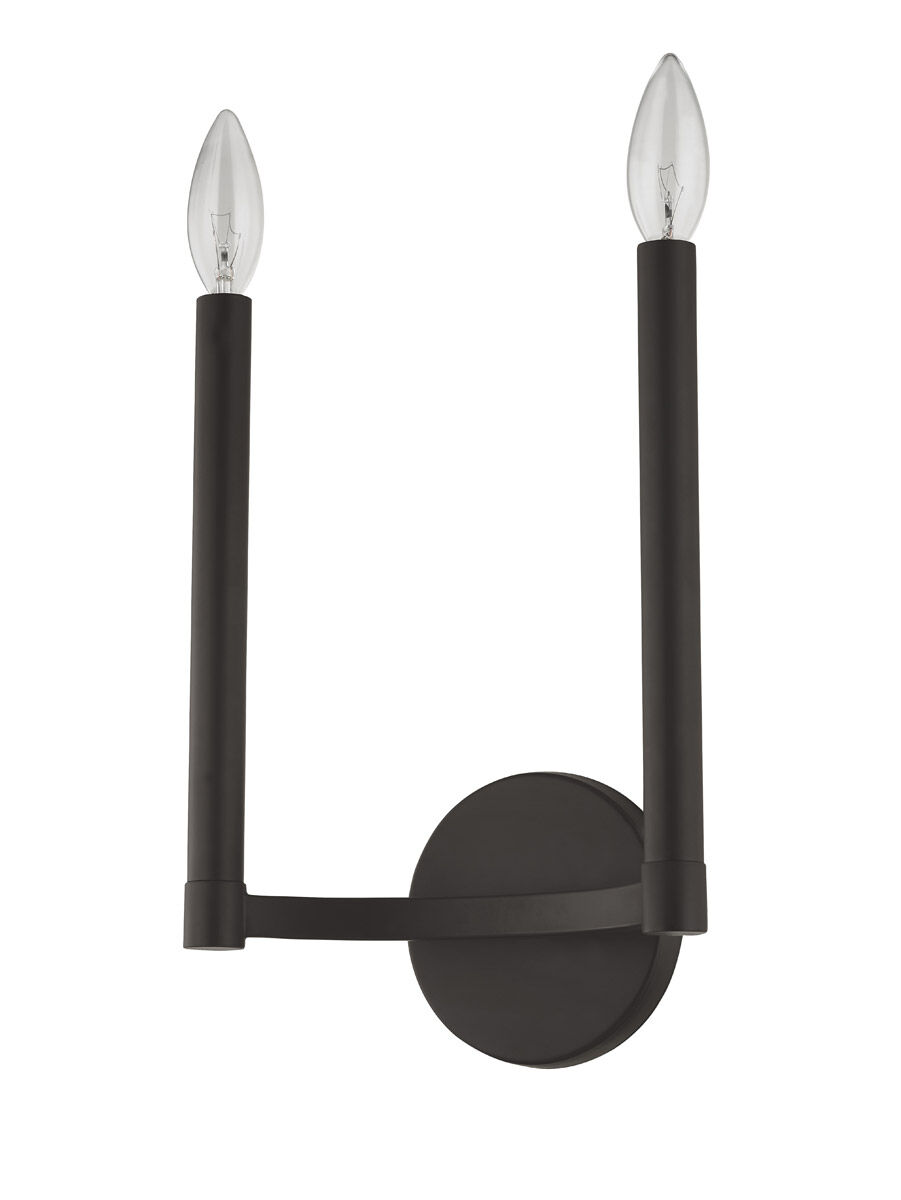 Alpine 2 Light 9 inch Bronze ADA Wall Sconce Wall Light