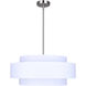 Landra 3 Light 22 inch Brushed Nickel Chandelier Ceiling Light