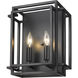 Titania 2 Light 10 inch Matte Black Wall Sconce Wall Light
