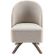 Coda Upholstery: Pale Pink; Base: Tan Swivel Chair