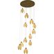 Canada 12 Light 24 inch Bronze Chandelier Ceiling Light