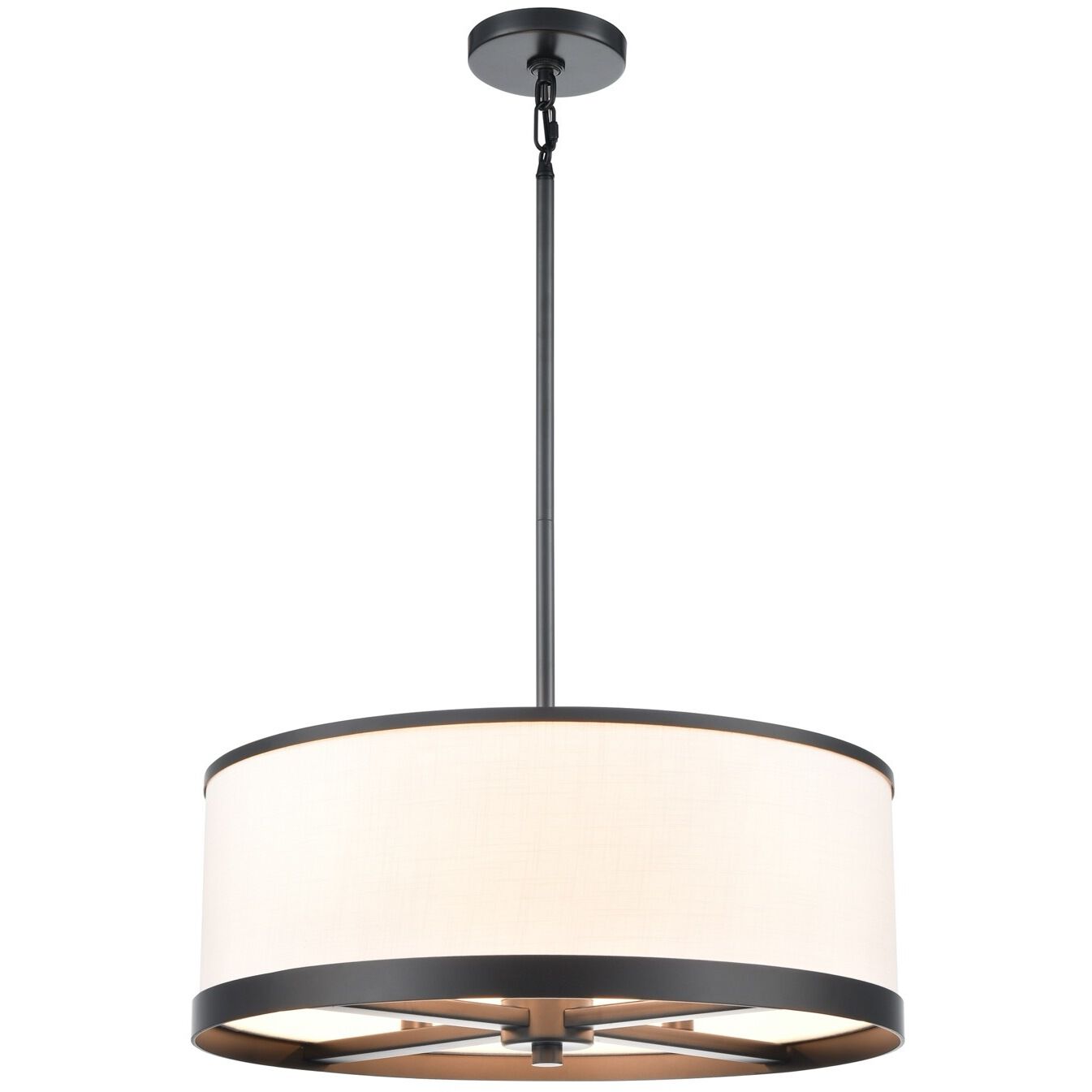 High Street 4 Light 18 inch Black Pendant Ceiling Light