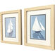 Azul La Mar Blue and White Framed Art, Propac