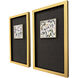 Kano Black and Blue and Green and Multi Framed Art