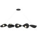 Pod LED 61.75 inch Sand Coal Black Linear Chandelier Ceiling Light