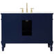 Lexington 48 X 21.5 X 35 inch Blue Vanity Sink Set
