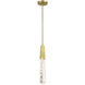 Drifting Droplets LED Vintage Brass Mini Pendant Ceiling Light