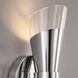 Fusion Collection - Lugano Family 4.75 inch Polished Chrome ADA Wall Sconce Wall Light in 2, EVOLV