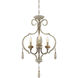 Dauphin 3 Light 18.75 inch Avignon Convertible Semi-Flush or Pendant Ceiling Light