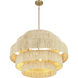 Caviana 6 Light 31 inch Signature Brass Pendant Ceiling Light