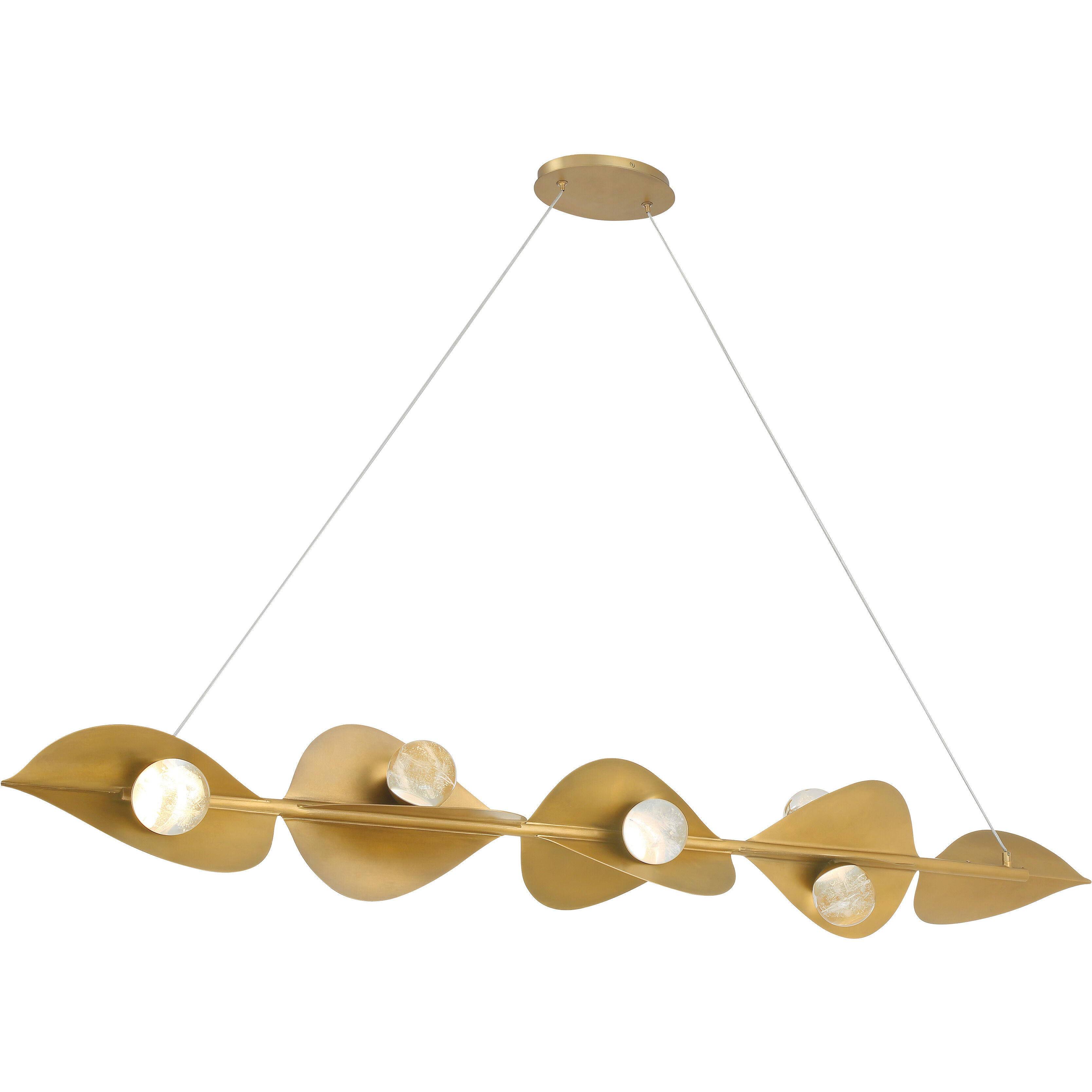 Pod Island Light Ceiling Light in Legacy Brass