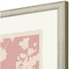 Wildflower Silhouette Pink and Beige and Neutral Framed Art