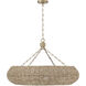 Morada 8 Light 35 inch Light Fawn and Matte Brass Chandelier Ceiling Light