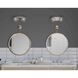 Mod 2 Light 15 inch Polished Chrome Bath Vanity Wall Light, Design Series