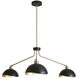Luna Bella LED 43.5 inch Weathered Brass Chandelier Ceiling Light