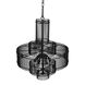 Ghost 6 Light 27 inch Matte Black Chandelier Ceiling Light