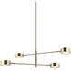 Weatherton 4 Light 5.5 inch Champagne Gold Pendant Ceiling Light