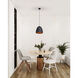 Liberty 1 Light 12 inch Matte Black Outer and Matte Gold Inner Pendant Ceiling Light