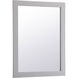 Aqua 36 X 27 inch Grey Wall Mirror