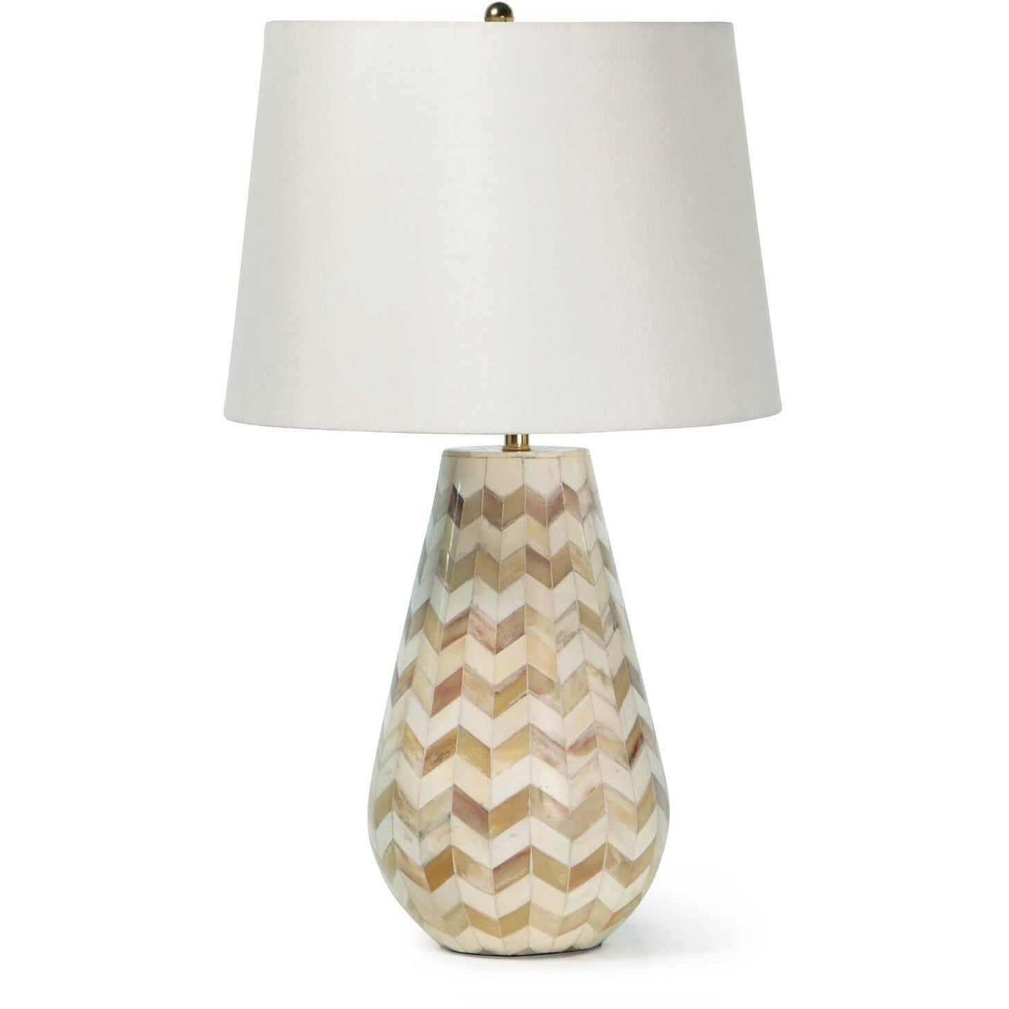 Cassia 23 inch 150.00 watt Natural Table Lamp Portable Light, Chevron