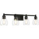 Clarity 4 Light 32 inch Coal Bath Vanity Wall Light
