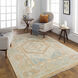 Anadolu 120 X 96 inch Ice Blue Rug, Rectangle