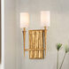 Crest 2 Light 12 inch Gold Leaf ADA Sconce Wall Light