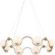 Equilibrium 8 Light 38.75 inch Antique Brass Chandelier Ceiling Light