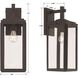Byron 1 Light 17 inch Matte Black Outdoor Sconce