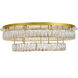 Monroe LED 34 inch Gold Chandelier Ceiling Light