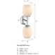 Dita Wall Sconce Wall Light in Polished Nickel