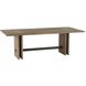 Dominic 91 X 30 inch Willow and Aged Bronze Outdoor Dining Table