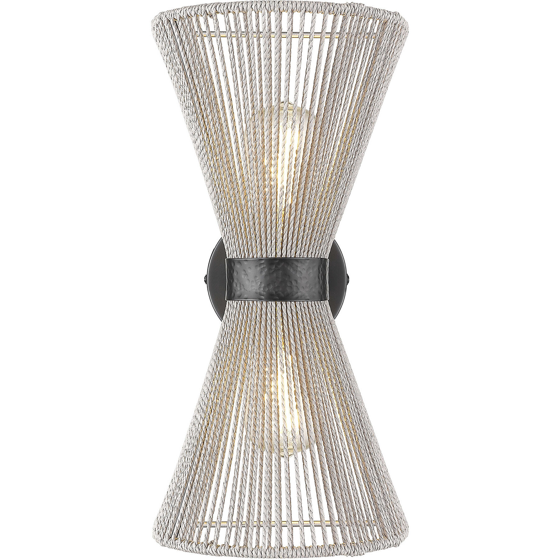 Avon 2 Light 8.13 inch Matte Black Wall Sconce Wall Light