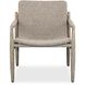 Sumba Light Gray and Cerused Wheat Outdoor Lounge Chair
