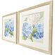 Hydrangeas on Plaid Blue and Green and Turquoise Framed Art, Propac